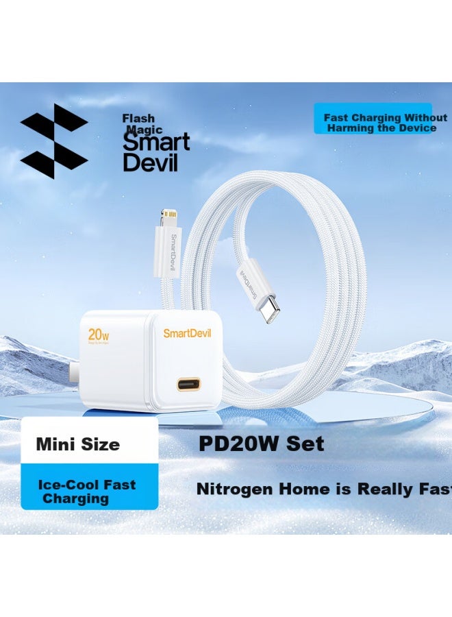 Smartdevil 20W Charging Kit Gallium Nitride Pd Charger For Apple Iphone 16E/15Promax/Plus/Apple Ipad Fast Charging Head Type-C - Image 1