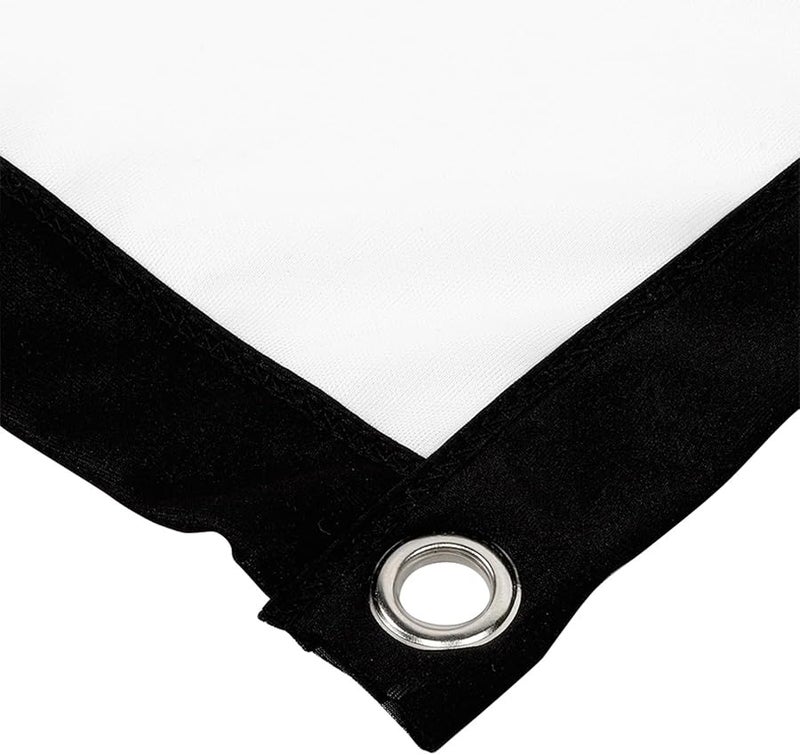 LUCKDANO Portable Projector Screen White Polyester Non Crease Outdoor Movie Camping Lightweight - Image 5