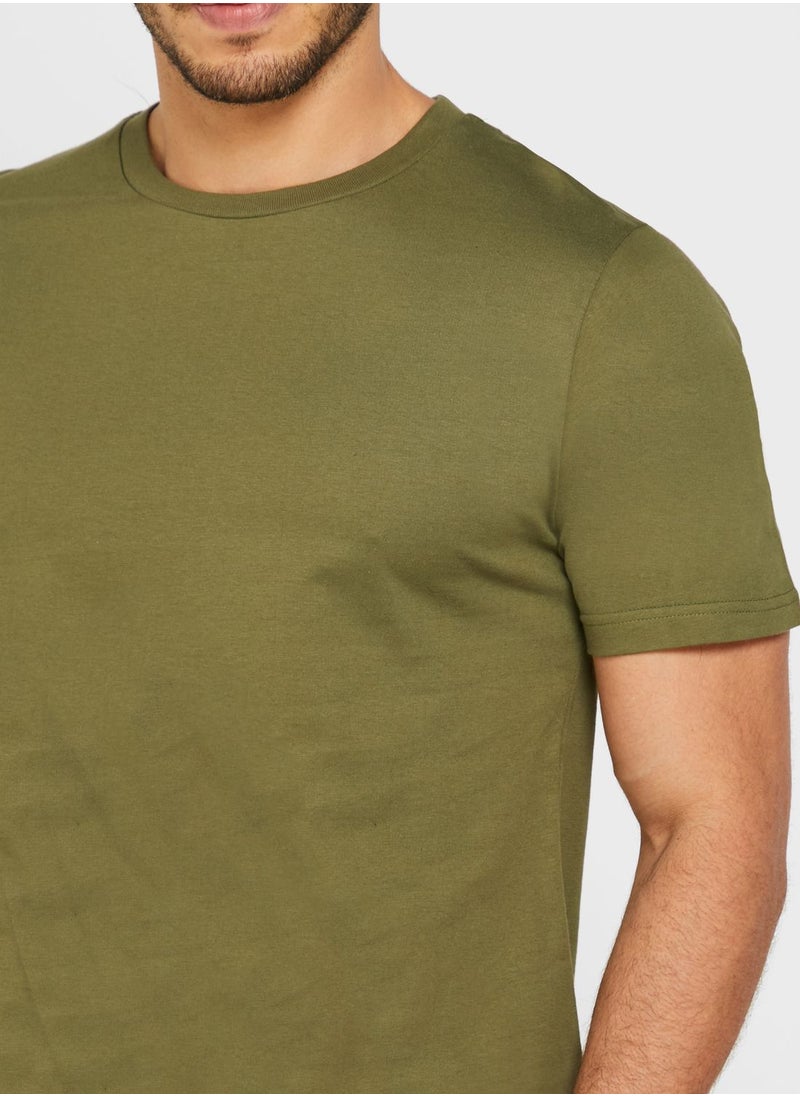 Seventy Five Basics Essential Crew Neck T-Shirt  - Image 3