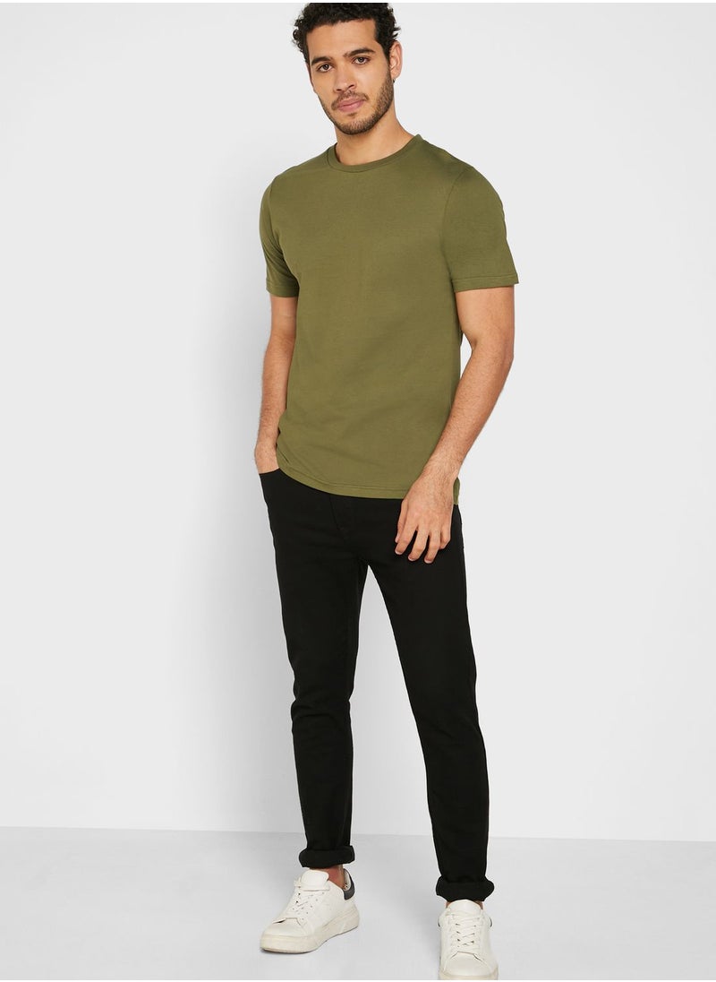 Seventy Five Basics Essential Crew Neck T-Shirt  - Image 4