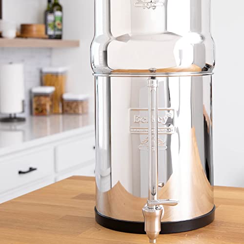 Berkey Big Berkey Gravity-Fed Water Filter System with 2 Black Berkey Elements Plus Deluxe 7" Stainless Steel Water View Spigot - Image 4