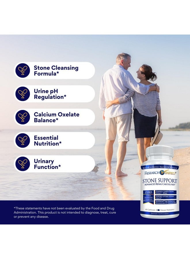 Research Verified Stone Support - Optimal Kidney Stone Defense - Chanca Piedra, Crataeva Nurvala, BioPerine - Vegan - 60 Capsules - Image 3