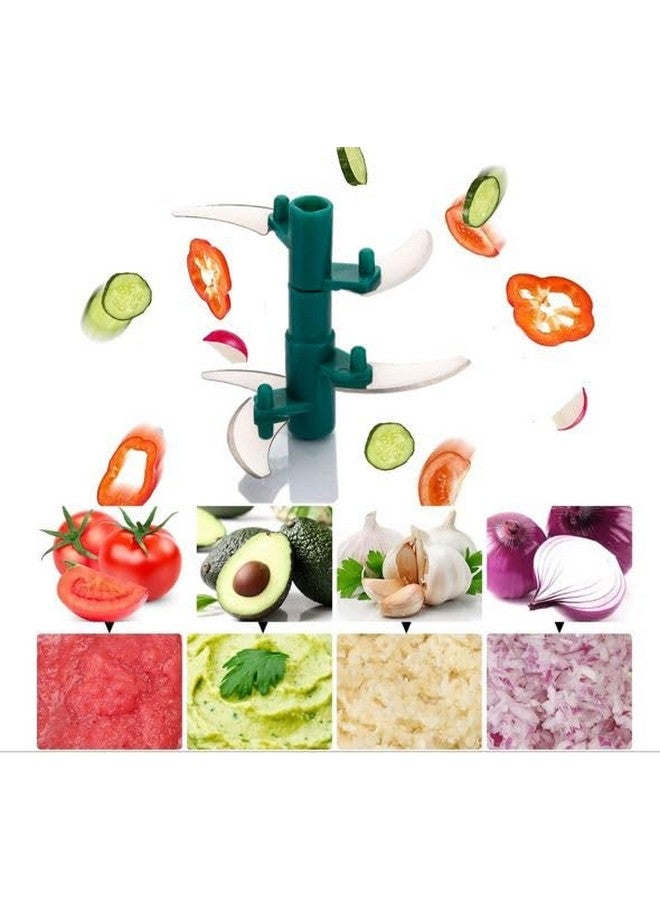 Emergity Plastic Manual Vegetable Chopper for Kitchen, Vegetable Cutter for Kitchen, Onion Cutter, Onion Chopper (Multi Colour) (750 ml) - Image 2