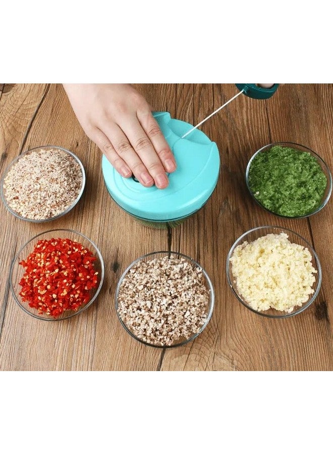 Emergity Plastic Manual Vegetable Chopper for Kitchen, Vegetable Cutter for Kitchen, Onion Cutter, Onion Chopper (Multi Colour) (750 ml) - Image 3
