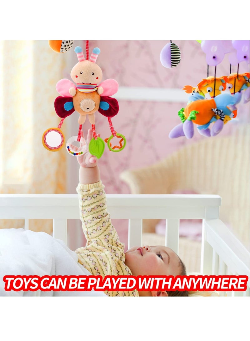 Soft Plush Sensory Hanging Toys for Newborns Stroller Rattles Developmental Pushchair Accessories  - Image 5