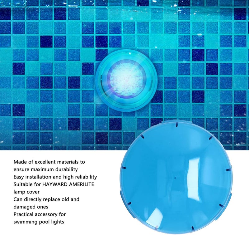 Pilipane غطاء عدسة ضوء المسبح تحت الماء عالمي 2 قطعة للبرك المدفونة بديل سهل التركيب لمنتجات Pentair Amerlite Hayward Jandy بقطر 75 بوصة باللون الأزرق - Image 5
