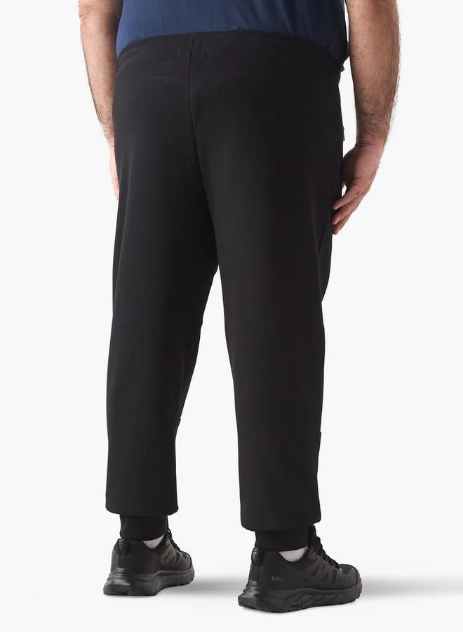 Maxim Plus Size Panelled Flexi Waist Joggers with Pockets