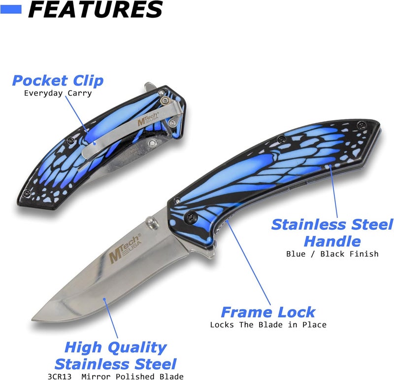 MTECH USA – Spring Assisted Folding Knife - Image 2