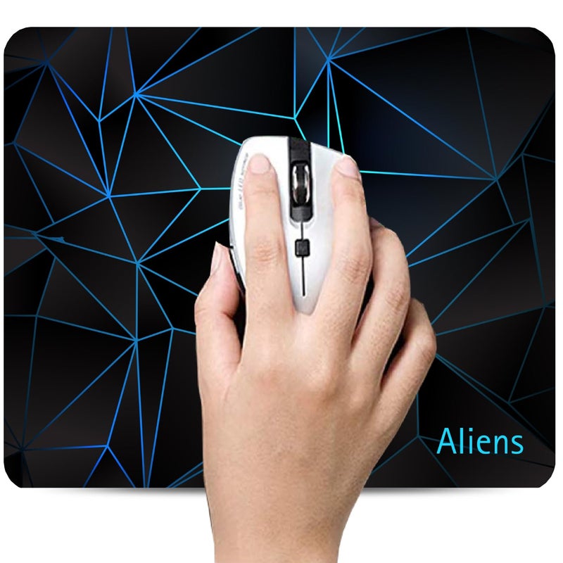 Aliens Mouse Pad for Computer, Laptop, Smooth Premium Cloth Surface, Non-Slip Rubber Base, Speed and Precision Operation Compatible with Laser and Optical Mouse, Gaming, Office, Home 230x190mm (3D-01) - Image 4