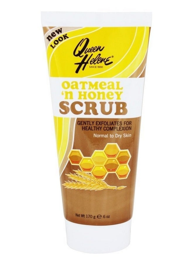 Queen Helene Tube Oatmeal N Honey Scrub 6 Ounce (177Ml) (3 Pack)  - Image 1