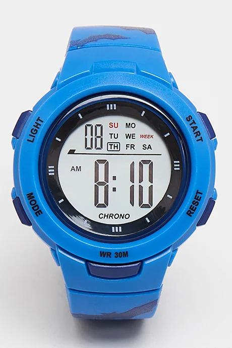 أر أند بي Round Dial Digital Watch