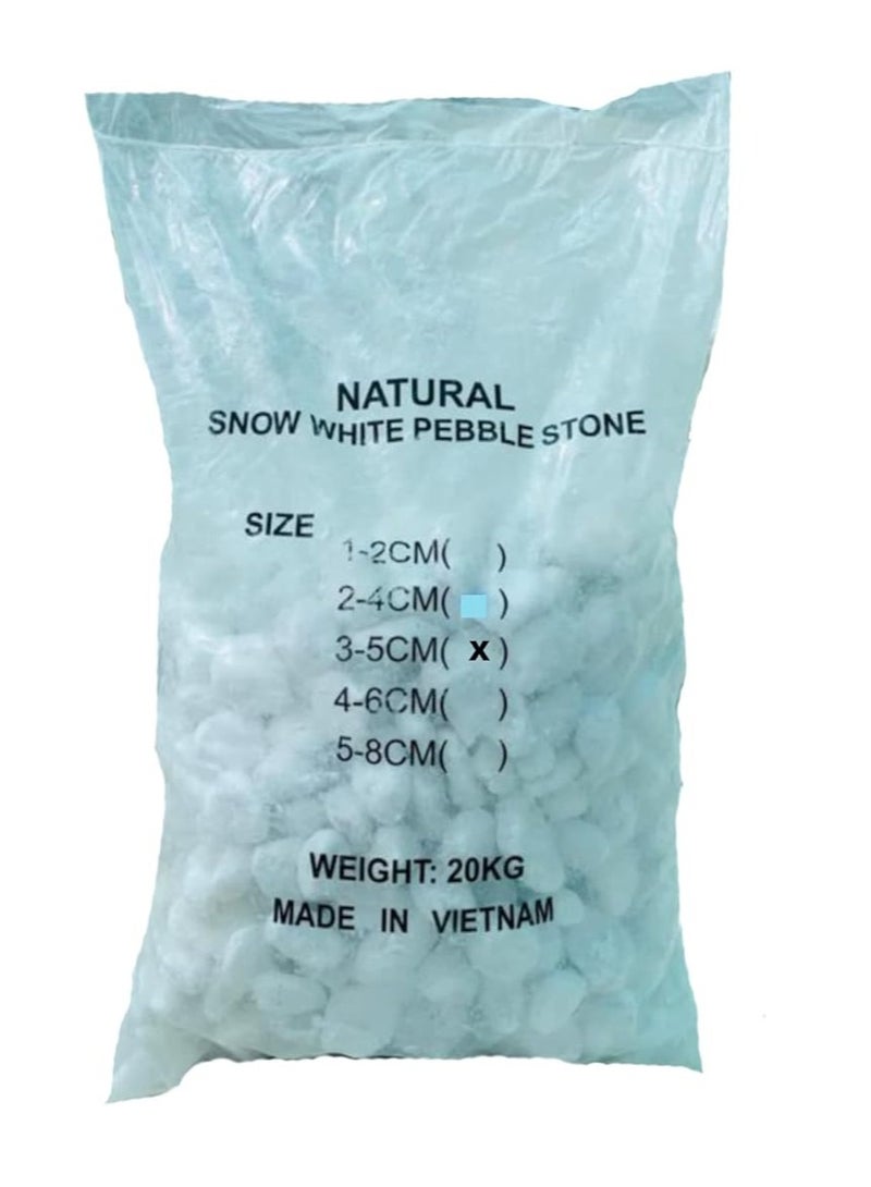 الإمارات العربية المتحدة حصى زخرفية بيضاء الثلج صخور زخرفية طبيعية لنباتات الحدائق مزهرية أحواض السمك مناظر طبيعية أحجار نهرية خارجية