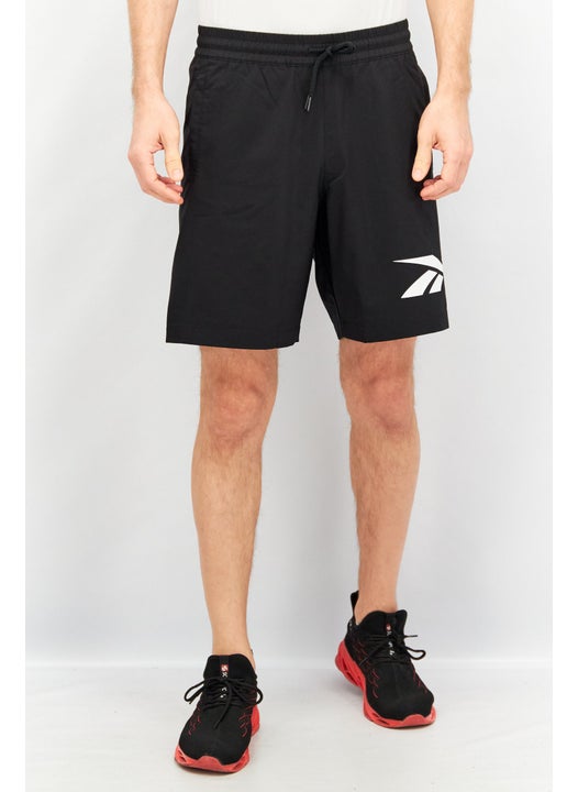 Men Sportswear Fit Drawstring Short, Black