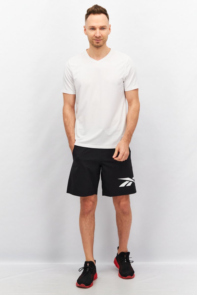 Reebok Men Sportswear Fit Drawstring Shorts, Black - Image 4