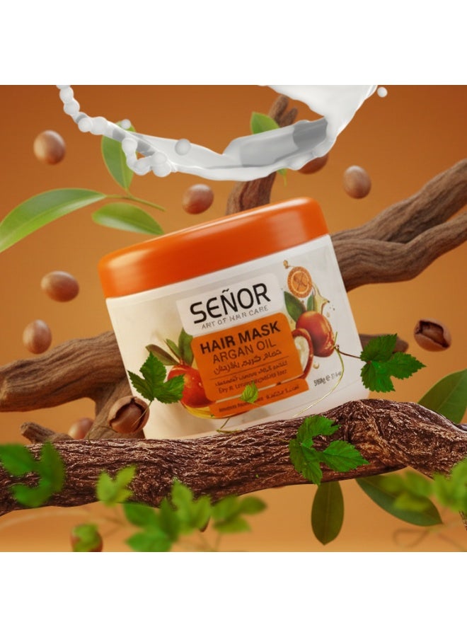 Senor Conditioning Hair Mask With Argan Oil - 500g - Image 5