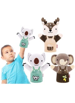 Y&D Plush Animals Finger Puppet Toys Hand for Toddlers 1 3 Soft Hands Puppets Game Autistic Children Great Family Parents Talking Story Boys Set  - Image 1