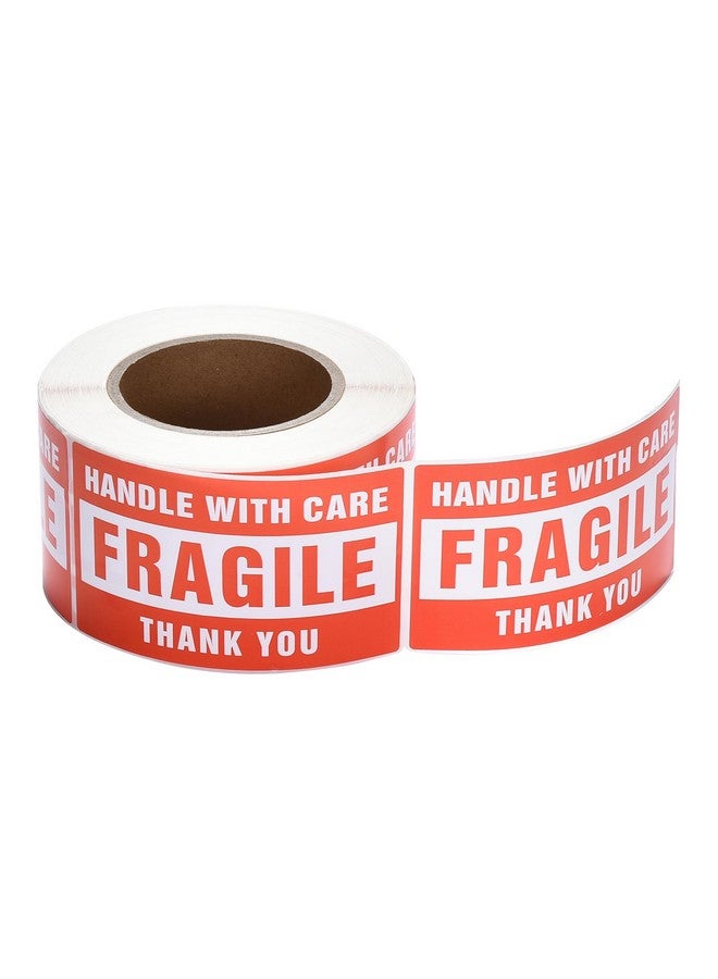 باسيفيك ميلر ملصقات هشة للشحن بمقبض 3 بوصة × 5 بوصة بعناية ملصقات هشة ملصقات شحن إجمالي 100 ملصق لكل لفة - Image 1