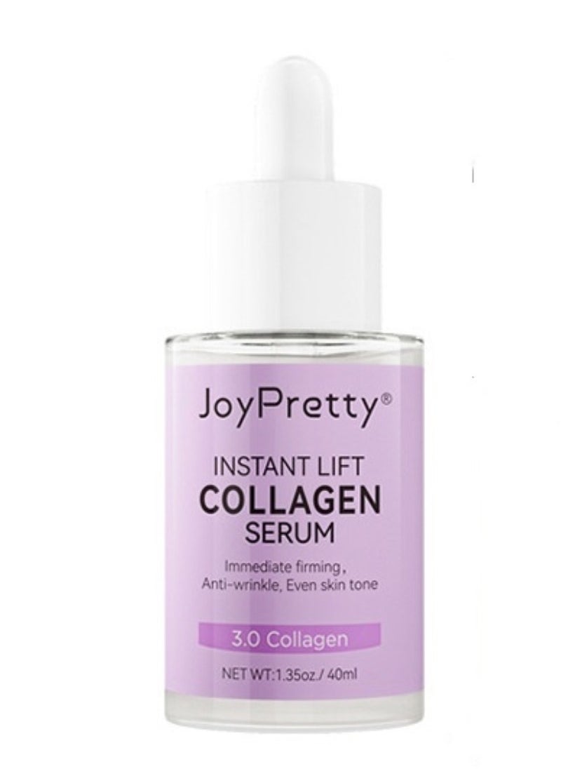 JoyPretty - Collagen Serum For Face, Moisturizing Anti-Wrinkles Essence, Skin Brightening, Reduces Fine Lines & Wrinkles, Dark Spot Remove & Skin Brightening, Serums For Skin Care, 1.35 Fl Oz - Image 1