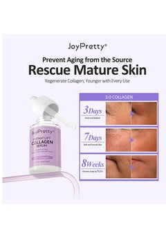 JoyPretty Collagen Serum For Face, Moisturizing Anti-Wrinkles Essence, Skin Brightening, Reduces Fine Lines & Wrinkles, Dark Spot Remove & Skin Brightening, Serums For Skin Care, 1.35 Fl Oz  - Image 2