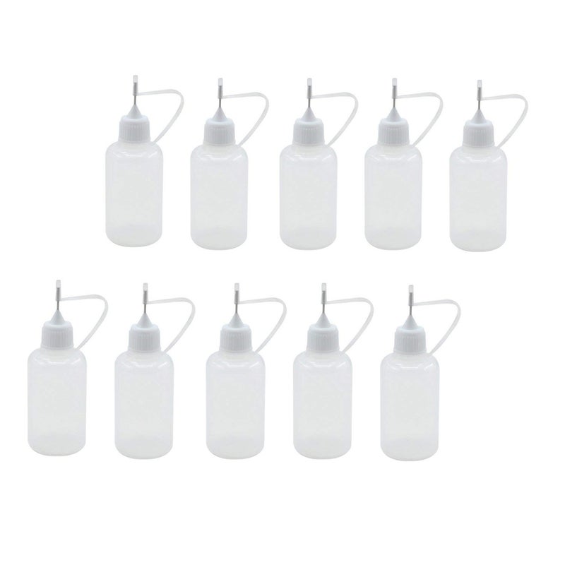 KASTWAVE Needle Tip Glue Bottle Applicator DIY Quilling Tool Precision Bottle Needle Bottle Squeeze Bottle 10Pcs