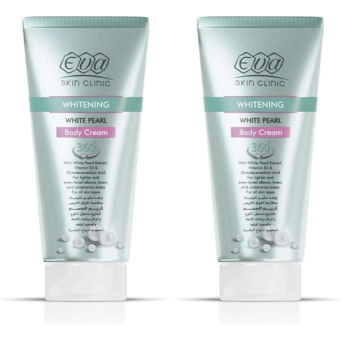 Eva Skin Clinic White Pearl Body Cream 150ml (Pack of 2) - Image 1