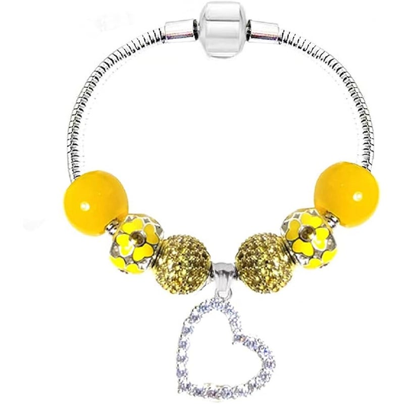 وايت بيرتش Fit Pandora Charm Bracelet All Month Birthstone Best Birthday Gifts for Women and Girls DIY Jewelry - Image 1