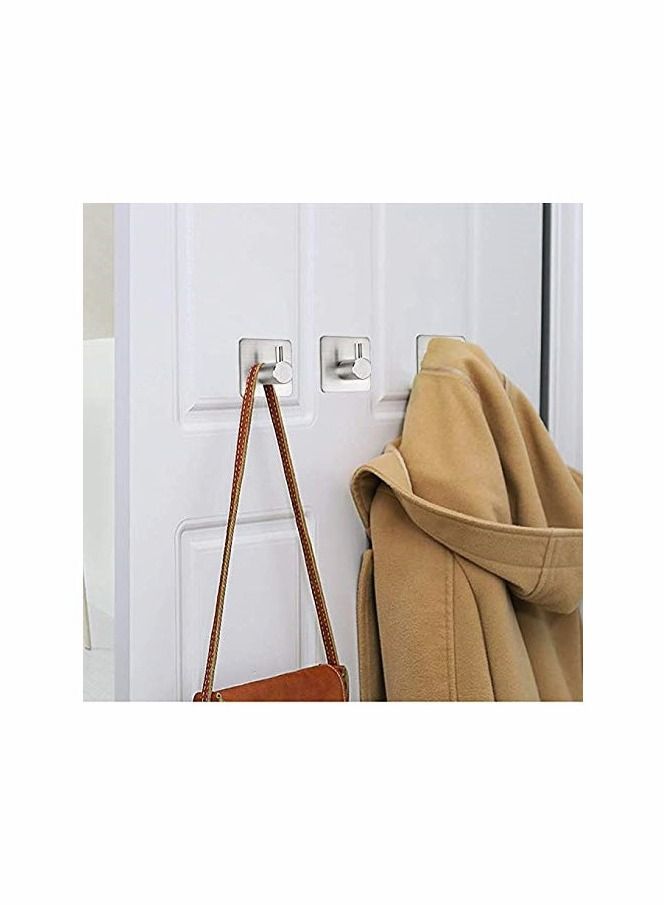 Adhesive Hooks Heavy Duty Wall Hooks Waterproof Stainless Steel Hooks - Image 4