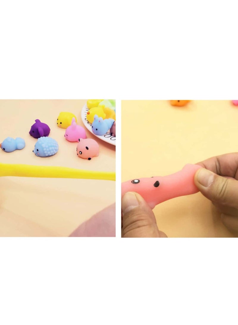 Eotia 20PCS Kawaii Mochi Squishy Toys – Cute Mini Animal Stress Relief Toys for Kids u0026 Adults | Cat u0026 Unicorn Squeeze Toys for Party Favors, Goodie Bags u0026 Sensory Fun - Image 2