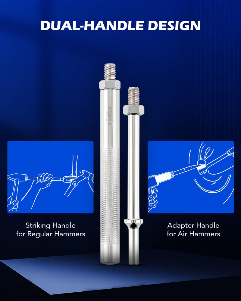 Orion Motor Tech مجموعة أدوات شوكة الخيار من أوريون موتور تكنولوجي، 5 قطع لفصل كرات المفاصل، أداة إزالة قضيب التوجيه الثقيلة للسيارات والفانات والشاحنات الخفيفة، مزيل كرات المفاصل لإزالة ذراع بيتمان - Image 5