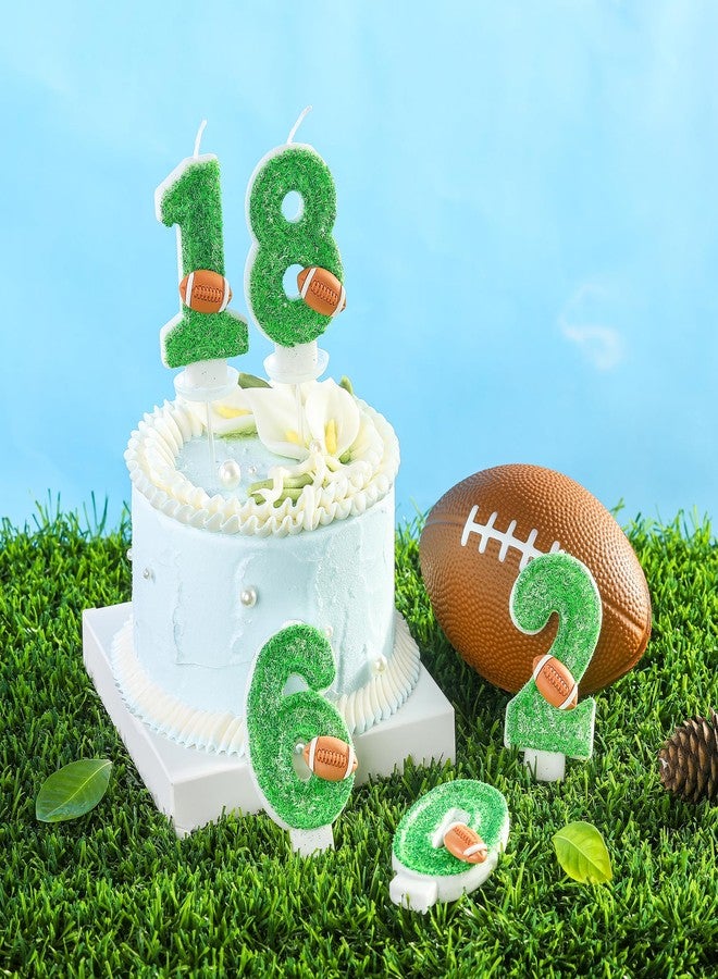 PHD CAKE 2.76 Inch Number 1 Football Birthday Candles, Football Themed Number Candles, Party Celebration - Image 4