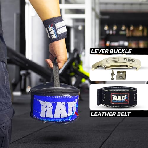 RAD Weight Lifting Gym Belt for Men & Women, Size 38-42 Inches, Thick 10MM & Width 4 Inch, Lever Powerlifting Belt, Black Leather - Image 4