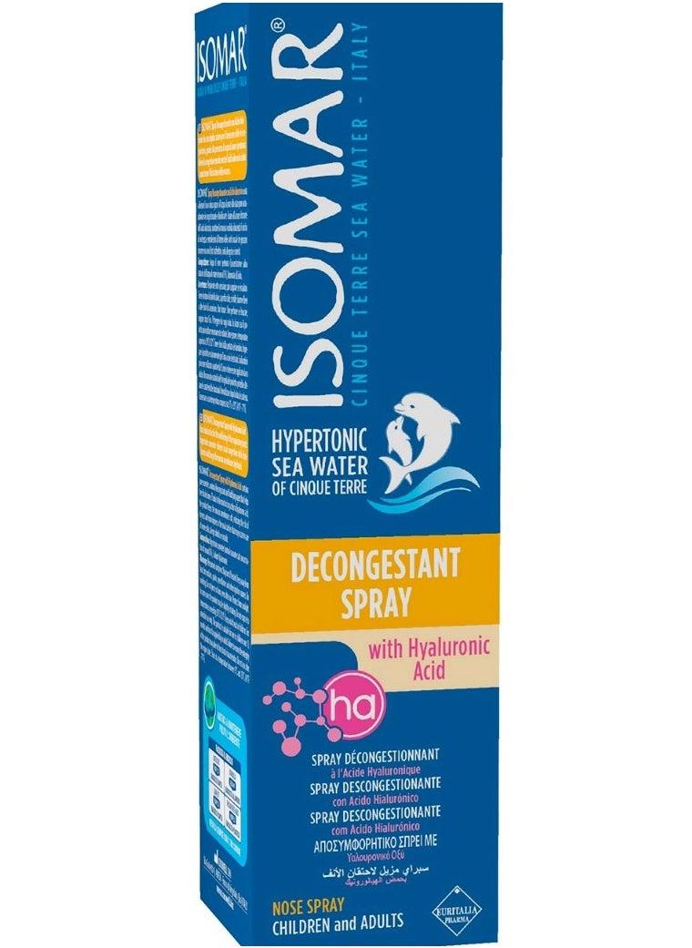 Isomar Isomar Nose Decongestant Spray with Hyaluronic Acid 100ml 