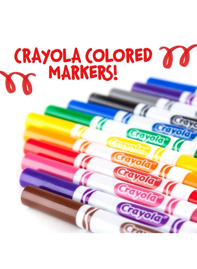 Crayola Broad Line Markers - Black (12ct), Markers for Kids, Bulk School Supplies for Teachers, Nontoxic, Marker Refill with Reusable Box - Image 5