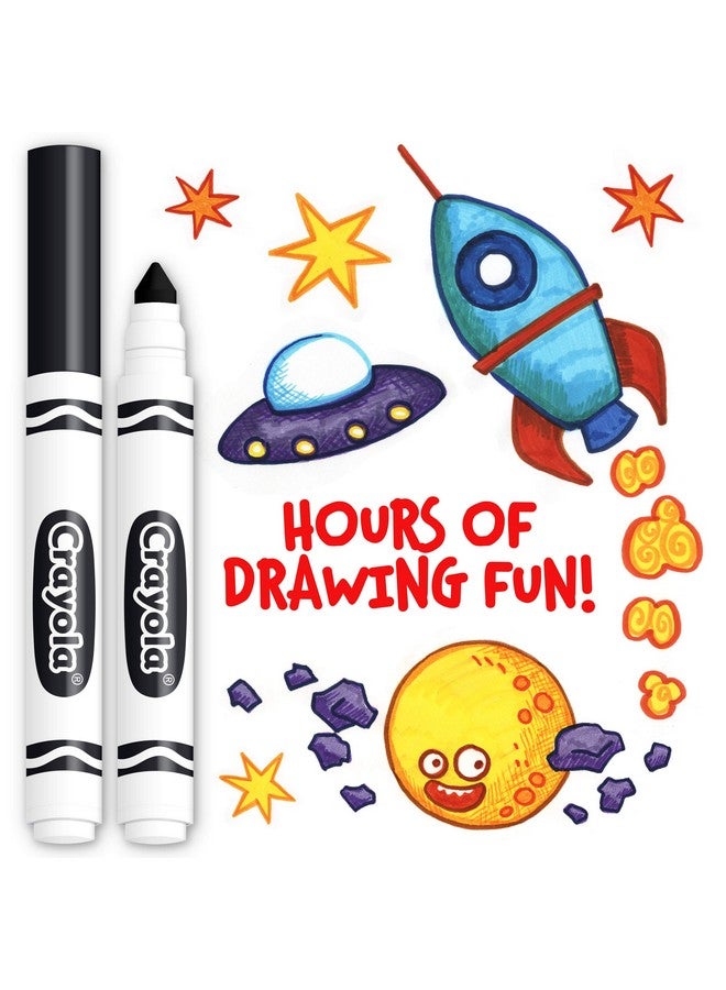 Crayola Broad Line Markers - Black (12ct), Markers for Kids, Bulk School Supplies for Teachers, Nontoxic, Marker Refill with Reusable Box - Image 4