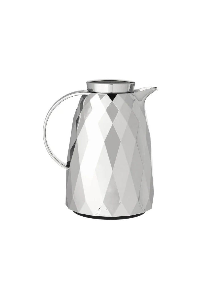 EMSA German Thermos Oberg Diamond Chrome Wavy Luxury Design 1 Liter Capacity - Image 2