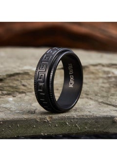 8Mm Black Spinner Stainless Steel Ring Fidget Ring Anxiety Ring For Men Greek Key Pattern - pzsku/Z9DD4CECDA89959043FE5Z/45/_/1735214423/2aaae56f-ad8e-43ab-ac33-e98f52bf3c7e