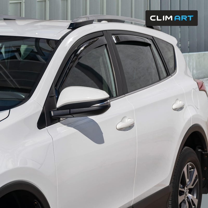CLIM ART حراس المطر في القناة من CLIM ART لتويوتا RAV4 2013-2018 - مجموعة مكونة من 4 قطع - Image 4