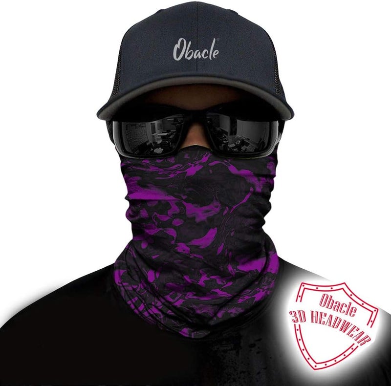 Obacle Seamless Face Mask Rave Bandana Men Women for Dust Sun Wind Protection - Image 2