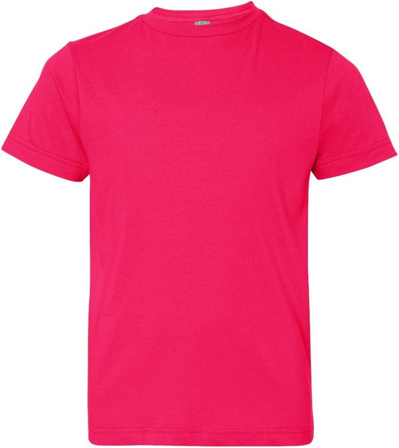 LAT Youth Fine Jersey TShirt Small HOT Pink - Image 1