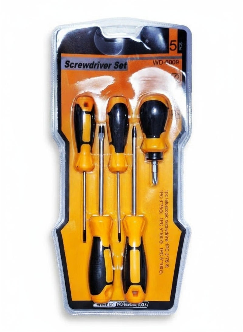 repair screwdriver set , 5 pcs professional screwdriver set, multi-function magnetic repair tool set, light and easy to use anywhere - Image 2