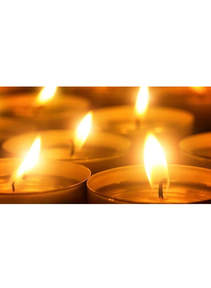 Marrkhor 100-Piece Tea Light Candle Set - Image 5