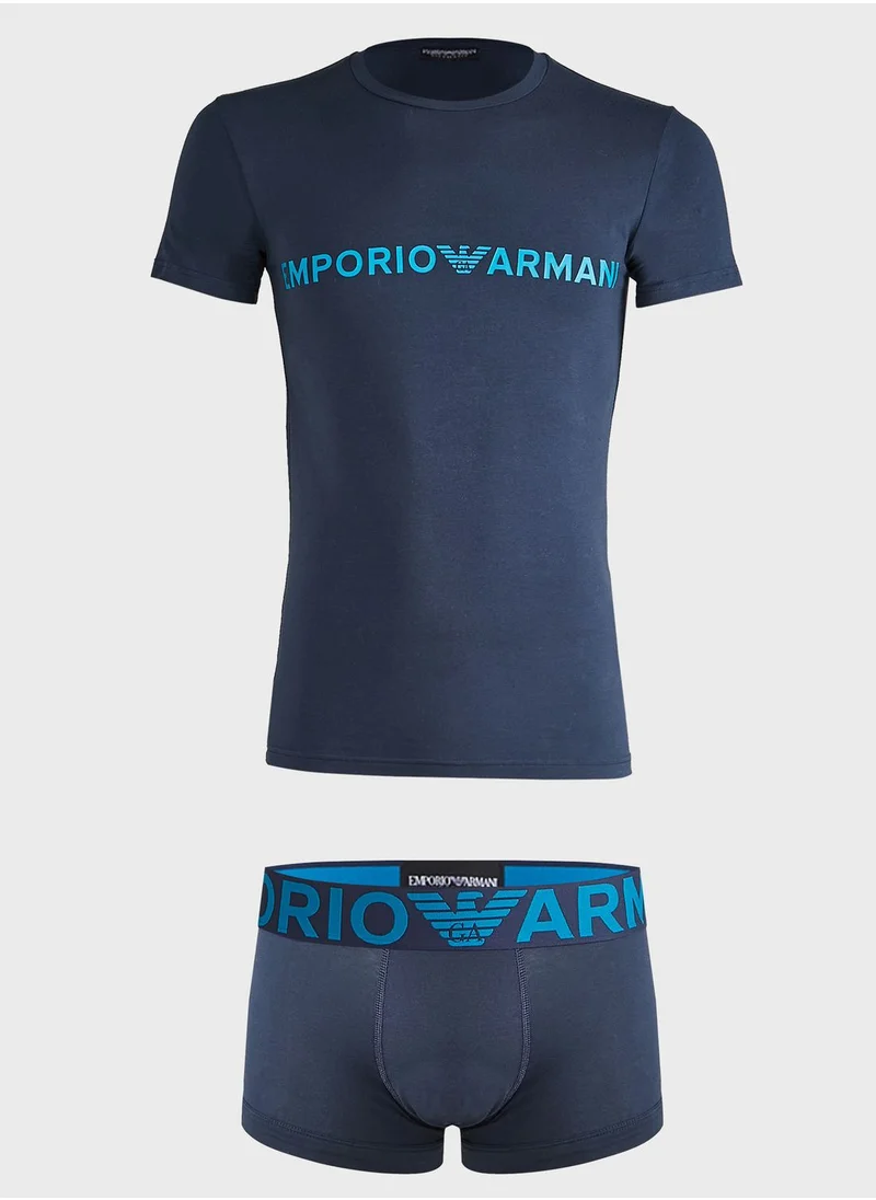 EMPORIO ARMANI Set Of T-Shirt And Trunk