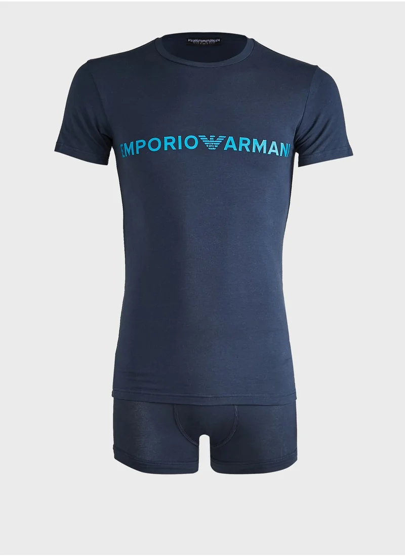 EMPORIO ARMANI Set Of T-Shirt And Trunk