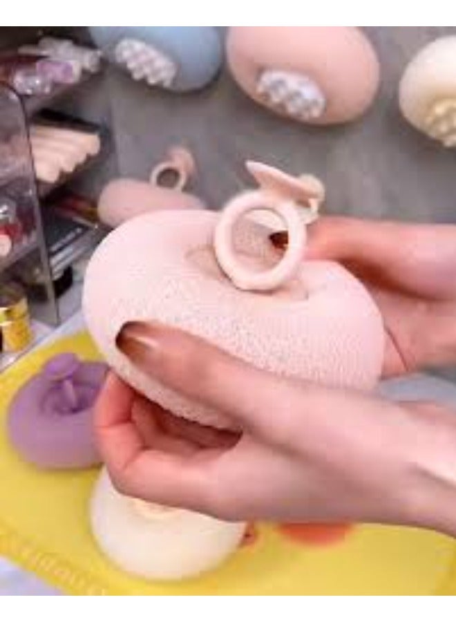 Soft Bath Sponge with Comfortable Handle – Gentle Body Exfoliation & Cleansing | Available in Multiple Attractive Colors - Image 1