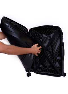ROWER Travelling Suitcase Hard Shell Lightweight Luggage-Hard Sided with Spinner Wheels & 3 Digit Number Lock-Set of 3 Trolley Bags and 1 cosmetic bag (20/24/28/14 Inches)  - Image 4