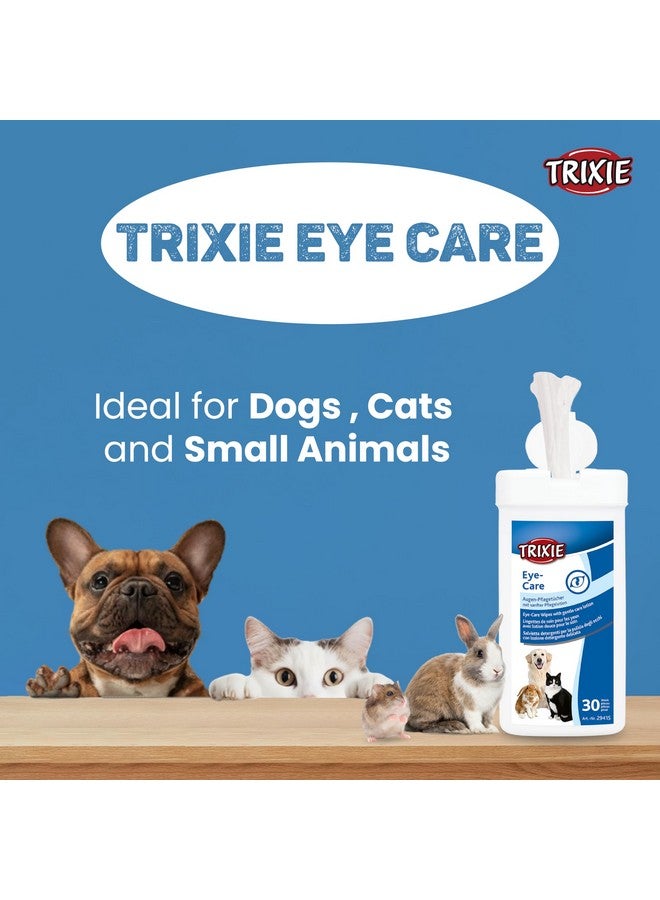 تريكسي: - مناديل العناية بالعين | مناديل العناية بالعين للكلاب والقطط والحيوانات الصغيرة الأخرى | تعمل على إزالة الأوساخ والإفرازات والبقع حول العينين بلطف باستخدام مناديل سهلة الاستخدام - 30 منديلًا - Image 3