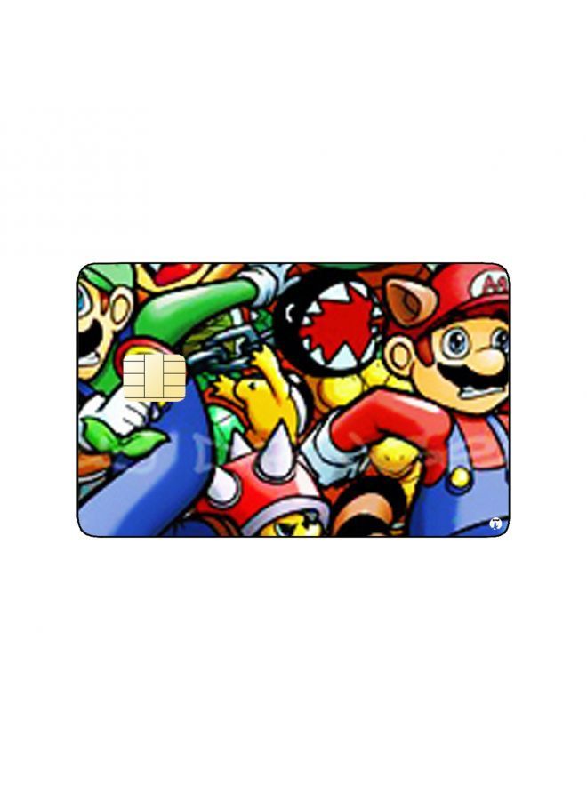 RKN PRINTED BANK CARD STICKER Super Mario Video Game Characters - Image 2