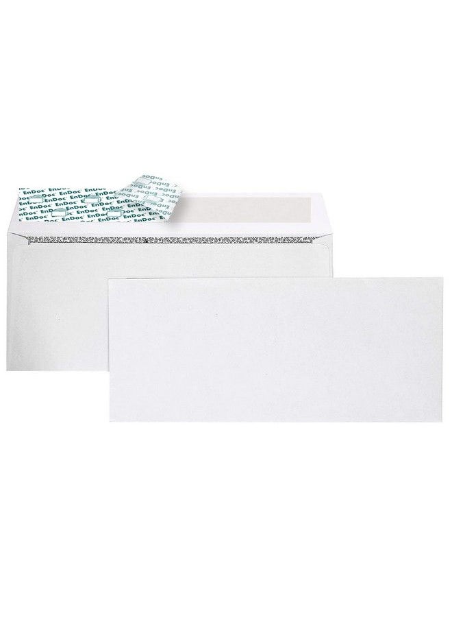 EnDoc - 5009 Self Seal Security Tinted Envelope Windowless Strong Peel And Seal Security Tinted Pattern 3 7 8X8 7 8 Inch White Business Envelope 500 Pack - Image 1