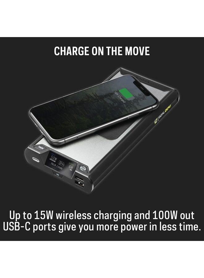 Goal Zero Sherpa 100PD Wireless Portable Power Bank 100W USB-C Power Delivery 25600mAh (4th Generation) - Image 3
