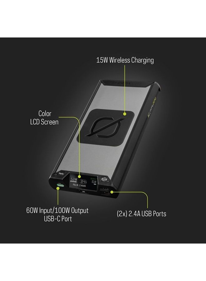 Goal Zero Sherpa 100PD Wireless Portable Power Bank 100W USB-C Power Delivery 25600mAh (4th Generation) - Image 2